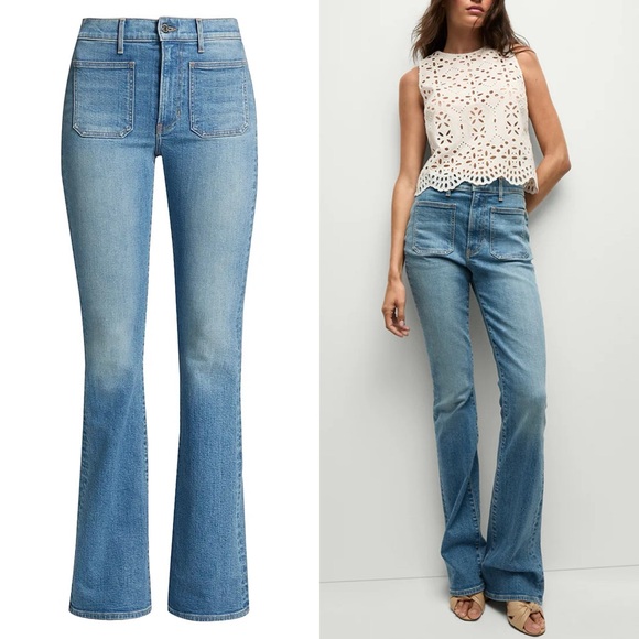 Veronica Beard Denim - VERONICA BEARD Jeans Beverly Skinny Flare High-Rise 70s Y2K